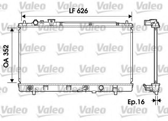 Радиатор охлаждения двигателя VALEO 734126