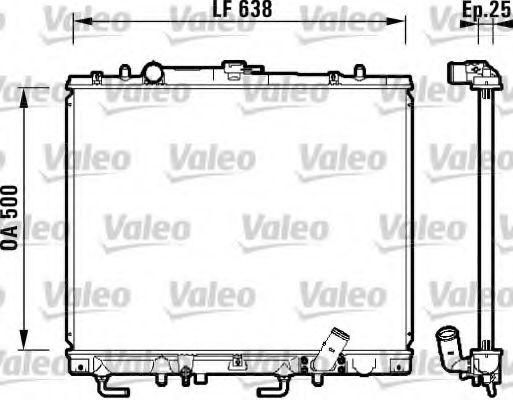 Радиатор охлаждения двигателя VALEO 734143