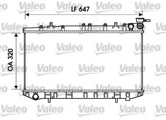Радиатор охлаждения двигателя VALEO 734155