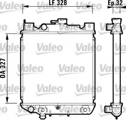 Радиатор охлаждения двигателя VALEO 734159