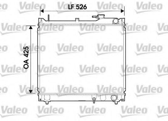 Радиатор охлаждения двигателя VALEO 734162