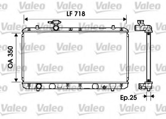 Радиатор охлаждения двигателя VALEO 734164