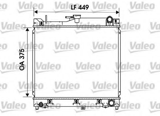 Радиатор охлаждения двигателя VALEO 734170