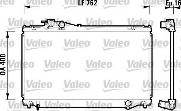 Радиатор охлаждения двигателя VALEO 734173