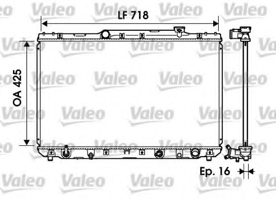 Радиатор охлаждения двигателя VALEO 734193