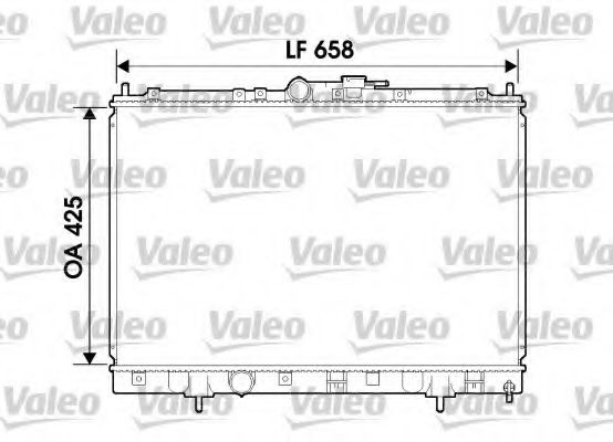 Радиатор охлаждения двигателя VALEO 734198