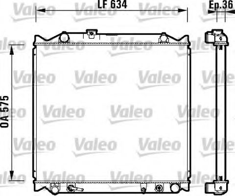 Радиатор охлаждения двигателя VALEO 734206