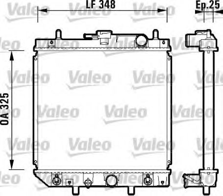 Радиатор охлаждения двигателя VALEO 734210