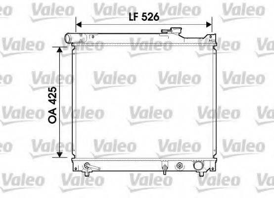 Радиатор охлаждения двигателя VALEO 734214