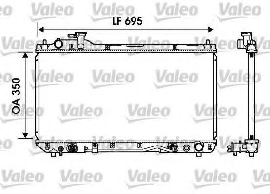 Радиатор охлаждения двигателя VALEO 734217