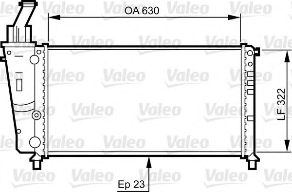 Радиатор охлаждения двигателя VALEO 734221