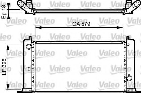Радиатор охлаждения двигателя VALEO 734228