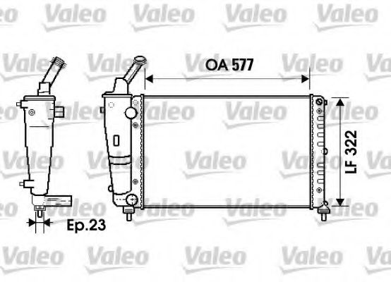Радиатор охлаждения двигателя VALEO 734237