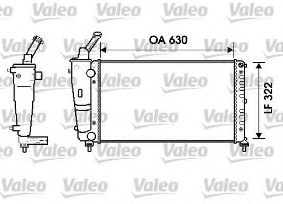 Радиатор охлаждения двигателя VALEO 734238