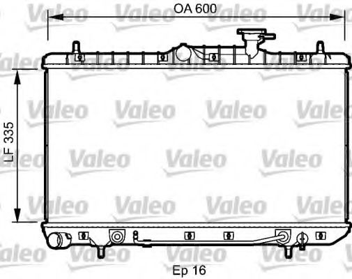 Радиатор охлаждения двигателя VALEO 734253