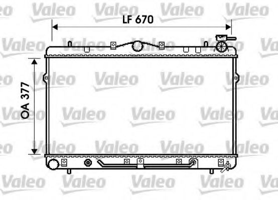 Радиатор охлаждения двигателя VALEO 734258