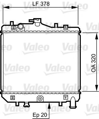 Радиатор охлаждения двигателя VALEO 734262