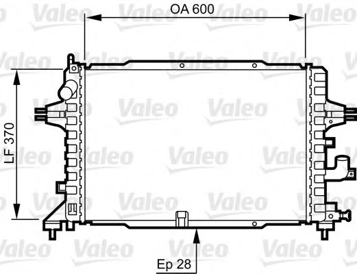 Радиатор охлаждения двигателя VALEO 734380