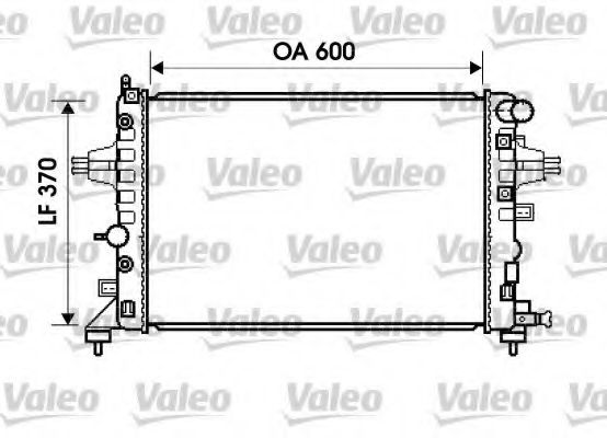 Радиатор охлаждения двигателя VALEO 734381