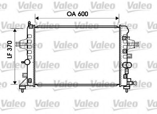 Радиатор охлаждения двигателя VALEO 734382
