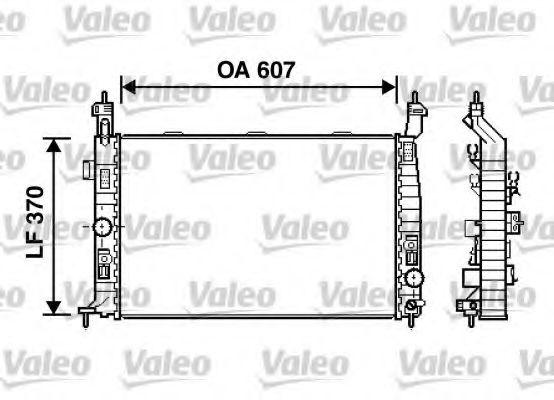 Радиатор охлаждения двигателя VALEO 734385
