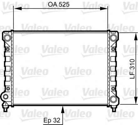Радиатор охлаждения двигателя VALEO 734415