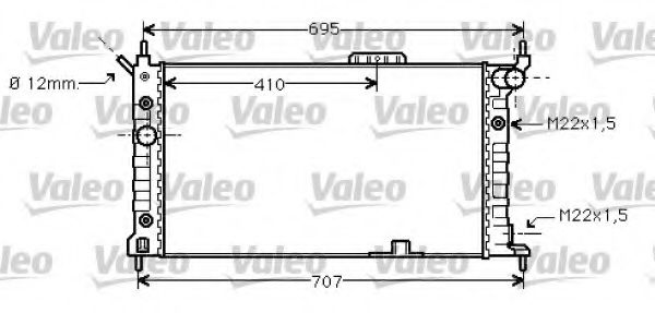 Радиатор охлаждения двигателя VALEO 734429