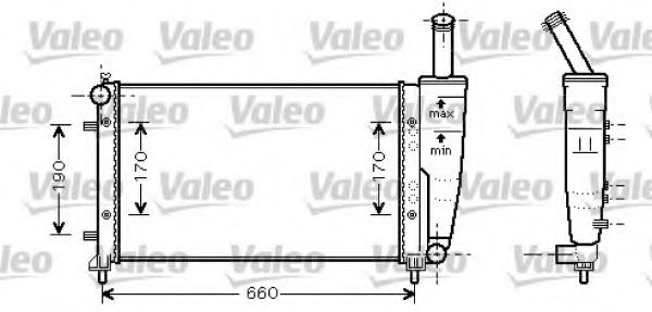 Радиатор охлаждения двигателя VALEO 734457