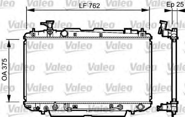 Радиатор охлаждения двигателя VALEO 734493
