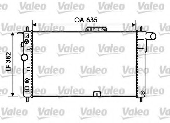 Радиатор охлаждения двигателя VALEO 734596