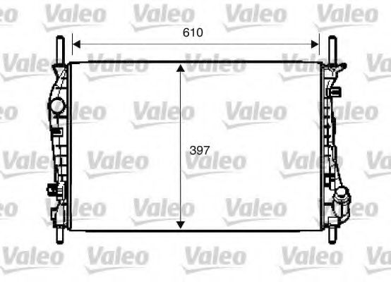 Радиатор охлаждения двигателя VALEO 734696
