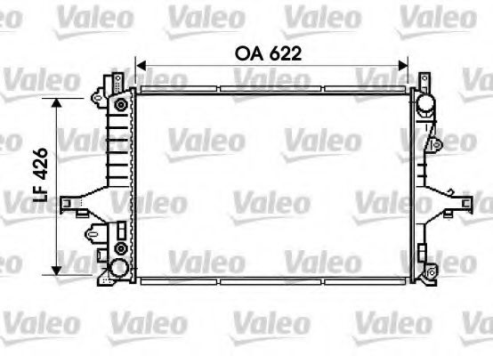 Радиатор охлаждения двигателя VALEO 734720
