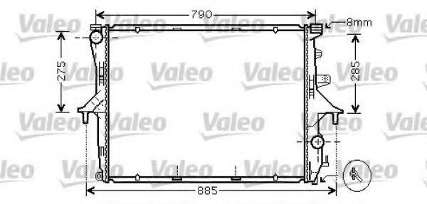 Радиатор охлаждения двигателя VALEO 734741