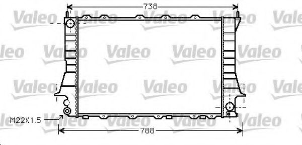 Радиатор охлаждения двигателя VALEO 734751