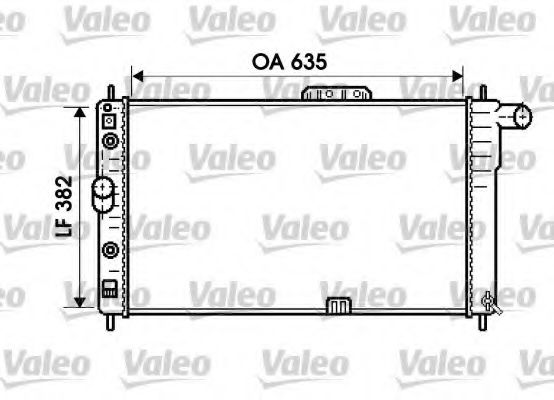 Радиатор охлаждения двигателя VALEO 734761
