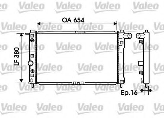 Радиатор охлаждения двигателя VALEO 734765