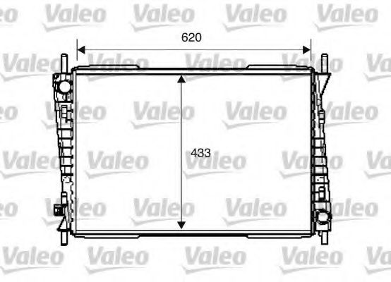 Радиатор охлаждения двигателя VALEO 734785