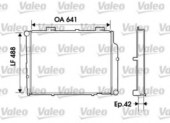 Радиатор охлаждения двигателя VALEO 734803