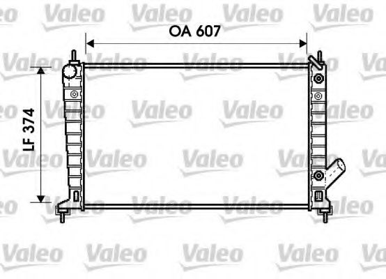 Радиатор охлаждения двигателя VALEO 734830