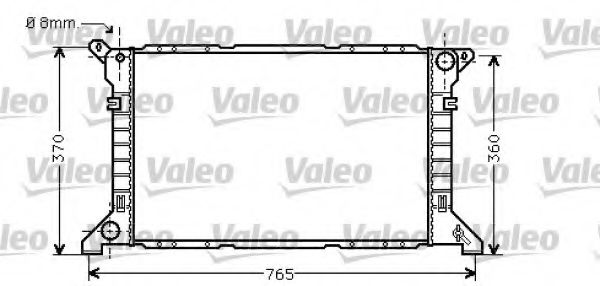 Радиатор охлаждения двигателя VALEO 734862