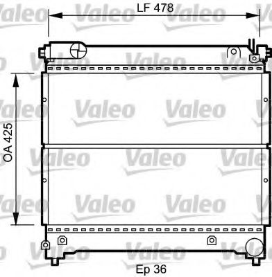 Радиатор охлаждения двигателя VALEO 734918