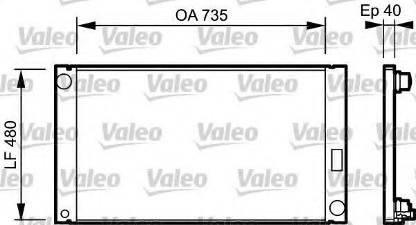 Радиатор охлаждения двигателя VALEO 735033