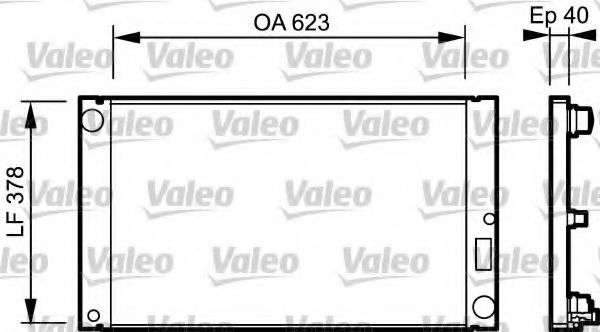 Радиатор охлаждения двигателя VALEO 735036