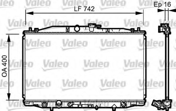 Радиатор охлаждения двигателя VALEO 735049