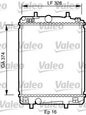 Радиатор охлаждения двигателя VALEO 735070