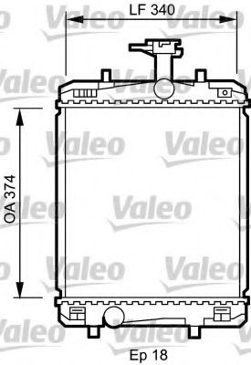 Радиатор охлаждения двигателя VALEO 735072