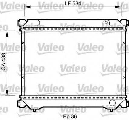 Радиатор охлаждения двигателя VALEO 735074