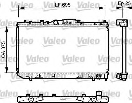 Радиатор охлаждения двигателя VALEO 735075