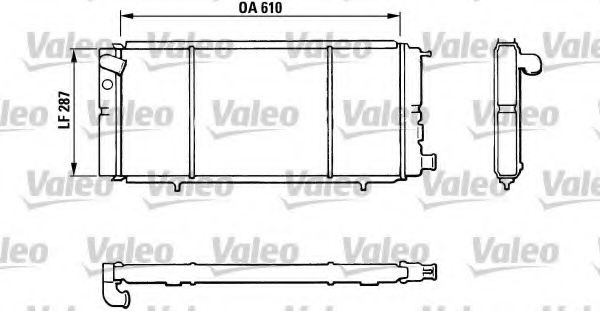 Радиатор охлаждения двигателя VALEO 810827