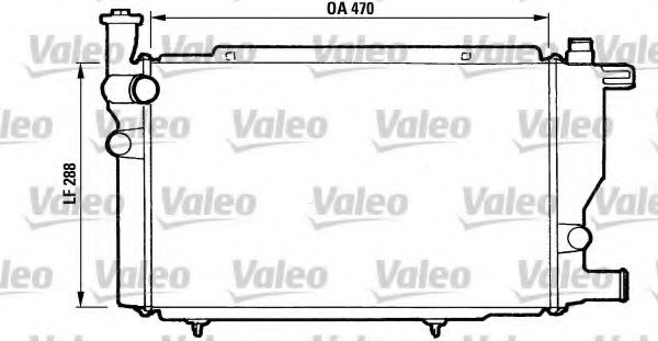 Радиатор охлаждения двигателя VALEO 810892